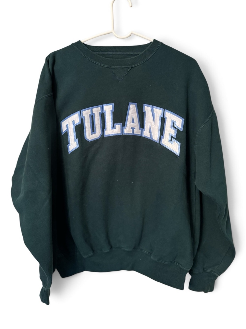 Vintage Tulane Crewneck Sweatshirt size Small green blue